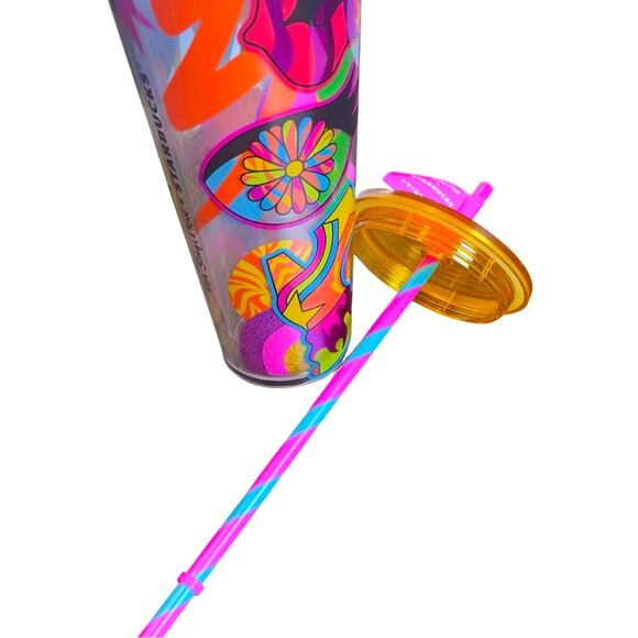 NWT Starbucks Glitter Double-Walled Cold Cup - Pride 2023 Tim Singleton - 24 oz - Picture 7 of 8